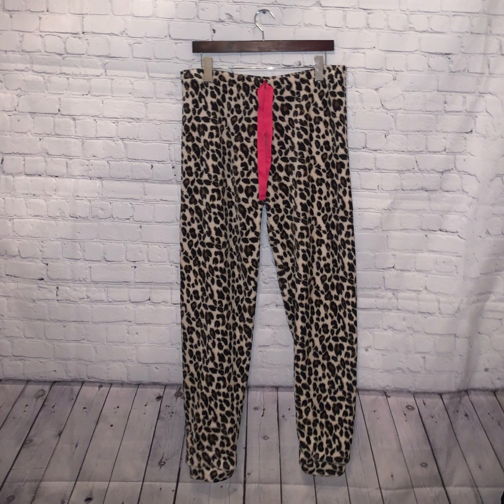 Bobbie Brooks Cheetah Print Pajama Pants size L